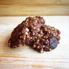 Load image into Gallery viewer, Double chocolate cookies. Indulge in the decadent goodness of chocolate cookies with melty chunky dark chocolate chips.
