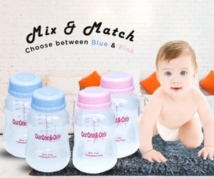 FREE-ME Wearable Breastpump with 4 FREE Standard Neck Storage Bottles
