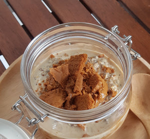For all cookie lovers! Enjoy our unique concoction of overnight oats with the crunch of delectable cookies and an irresistible caramelised sauce. It will leave you wanting more!! 
